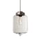 Besa Lighting Olin Cord Pendant, Clear, Satin Nickel Finish, 1x60W Incandescent 1TT-OLINCL-SN - alternate 1